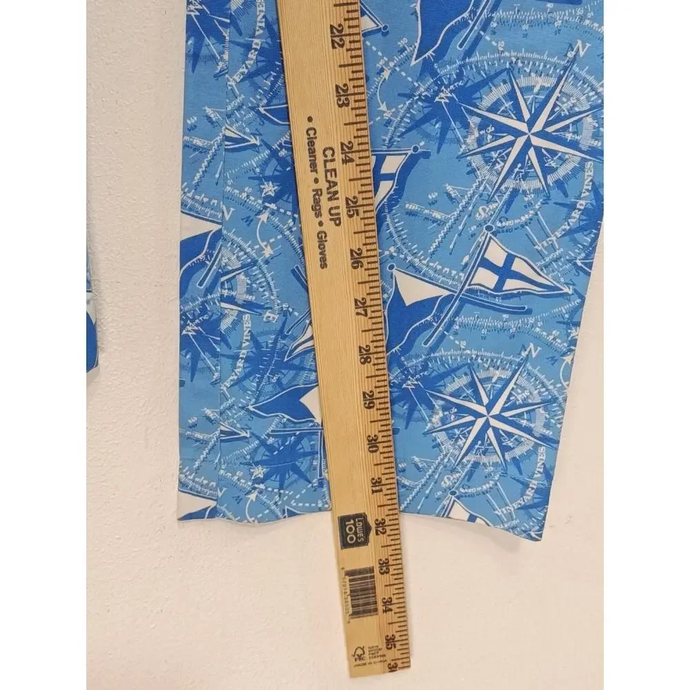 Vineyard Vines Men’s Pants Sailbot All Over Print Blue Size 28x32